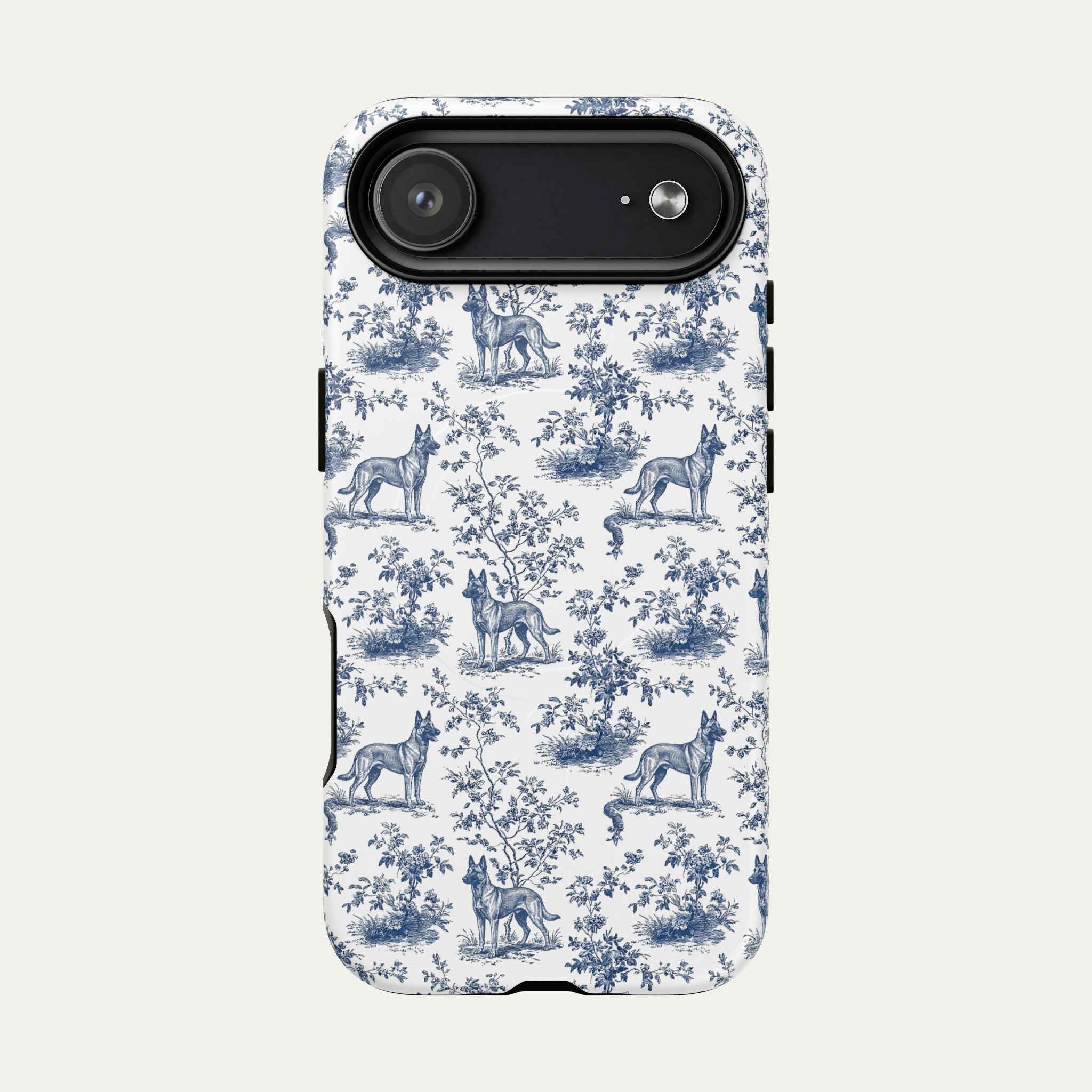 Belgian Malinois Blue Toile Phone case
