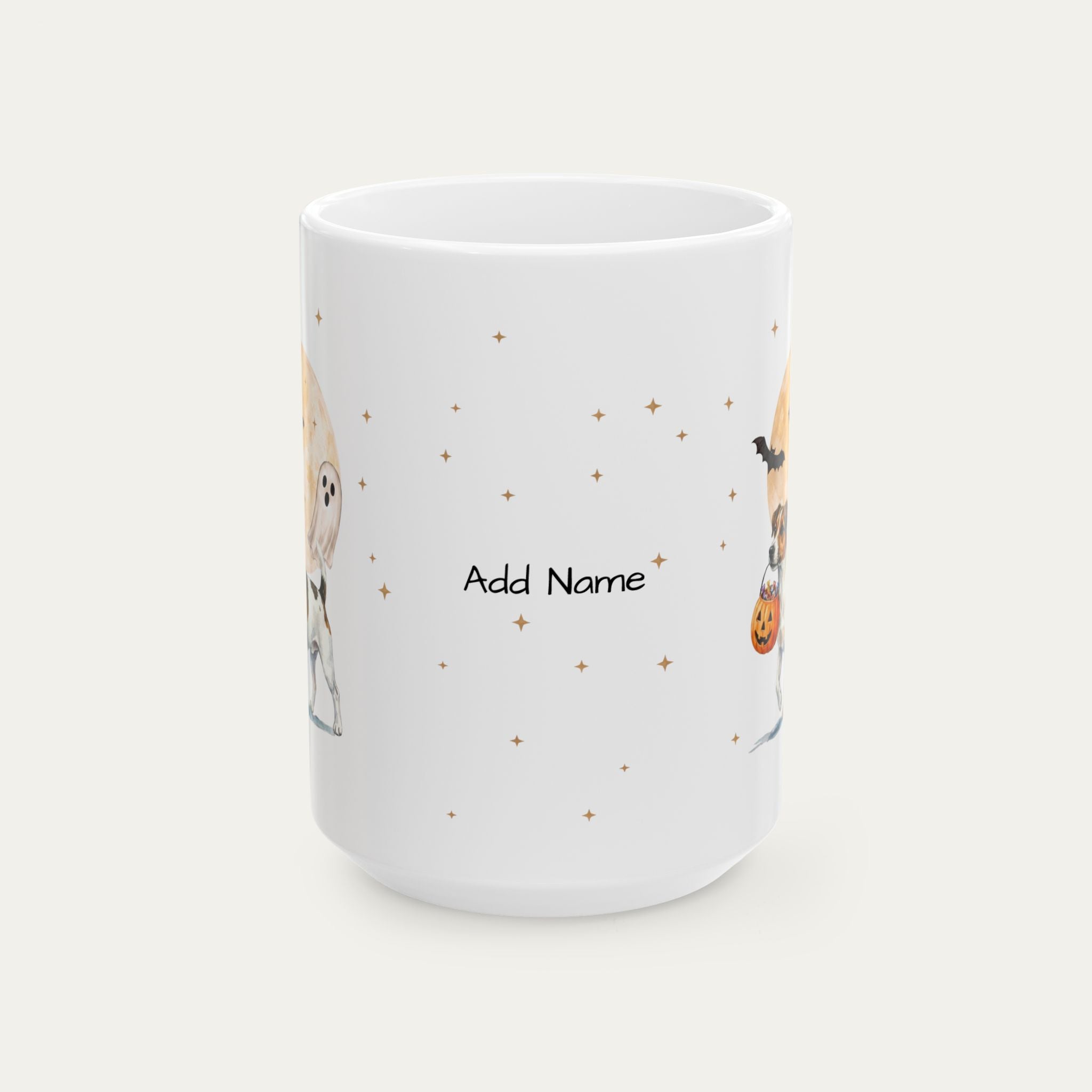 Custom Jack Russell Terrier Halloween mug
