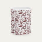 Belgian Malinois Burgundy Toile Mug