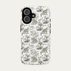 Scottish Fold Cat Sage Green Toile phone Case