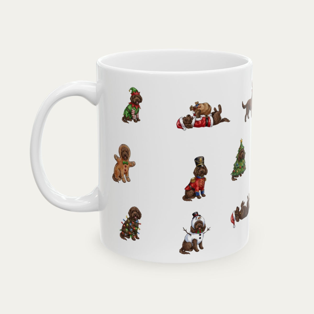 Goldendoodle Chocolate Christmas Mug