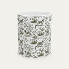 Saint Bernard Sage Green Toile Mug