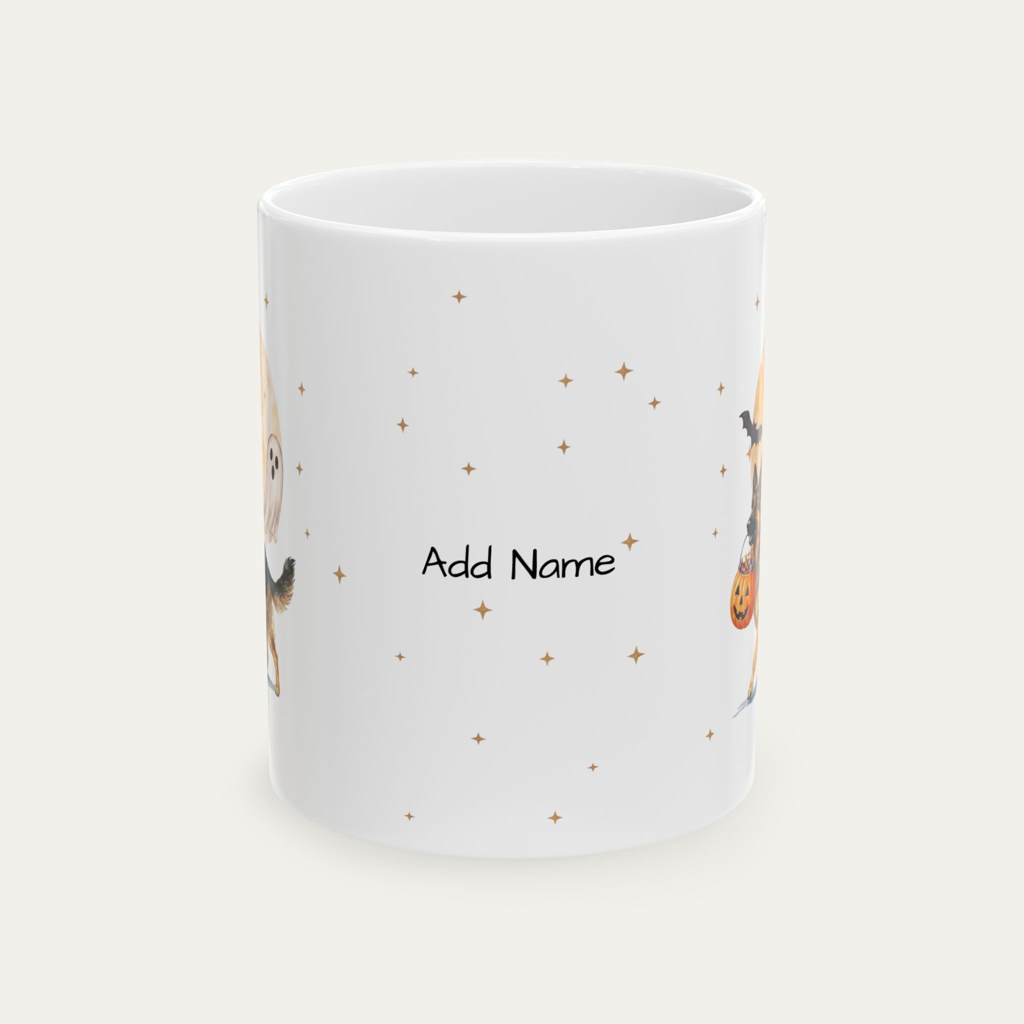 Custom German Shepherd Halloween mug