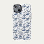 Bloodhound Blue Toile Phone case