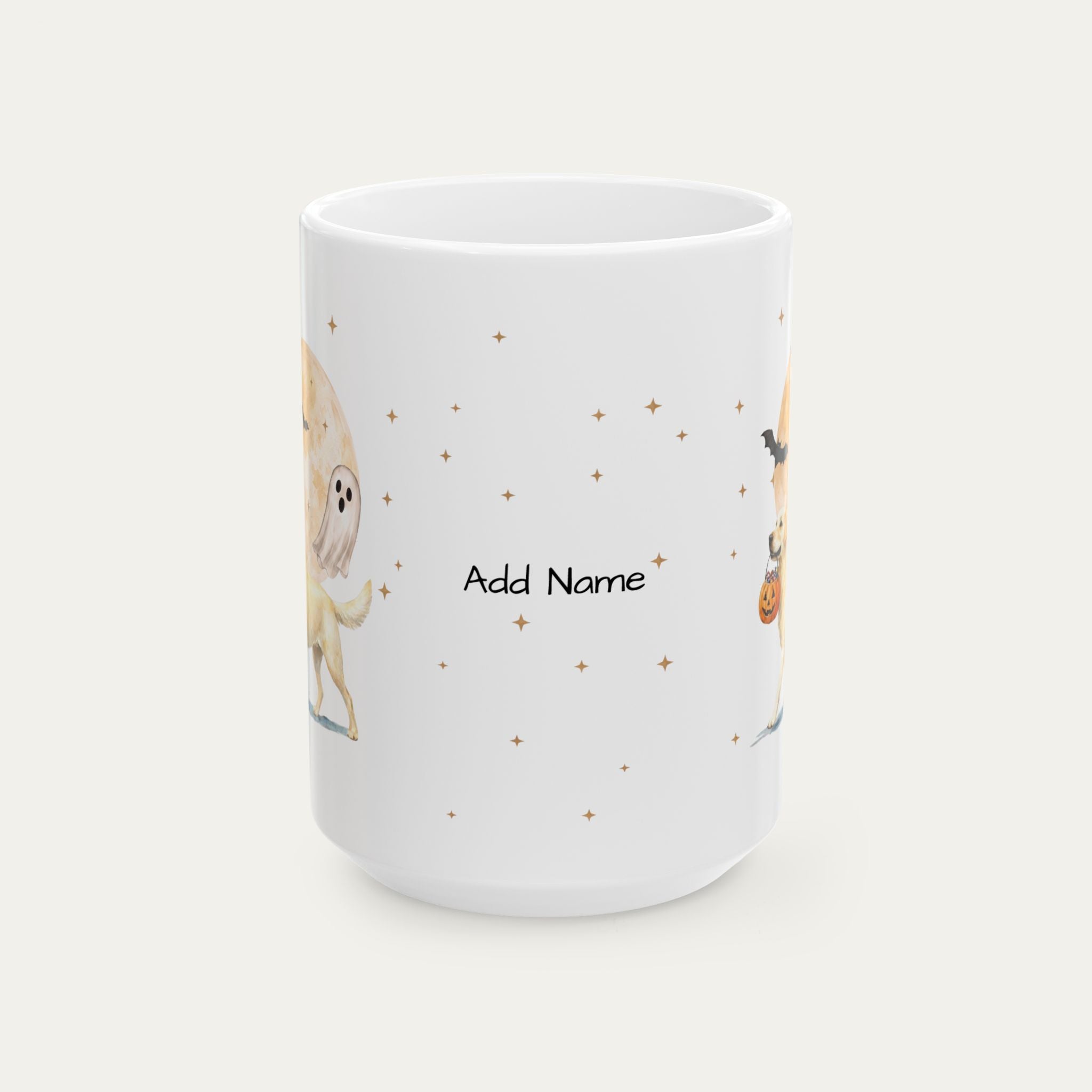 Custom Labrador Cream Halloween mug