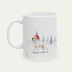 Custom Boxer  White  Christmas Santa Hat Mug