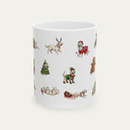 Golden Retriever Cream Christmas Mug