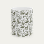 Australian Cattle Dog Sage Green Toile Mug