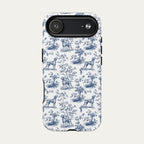 Vizsla Blue Toile Phone case