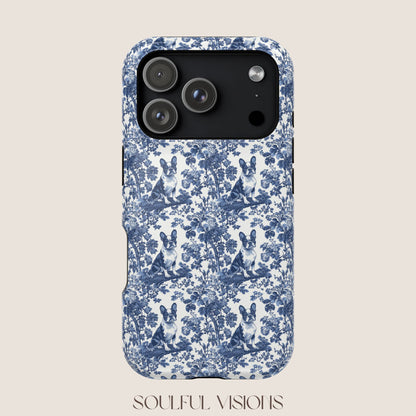 Boston Terrier Toile De Jouy Magnetic Phone Case