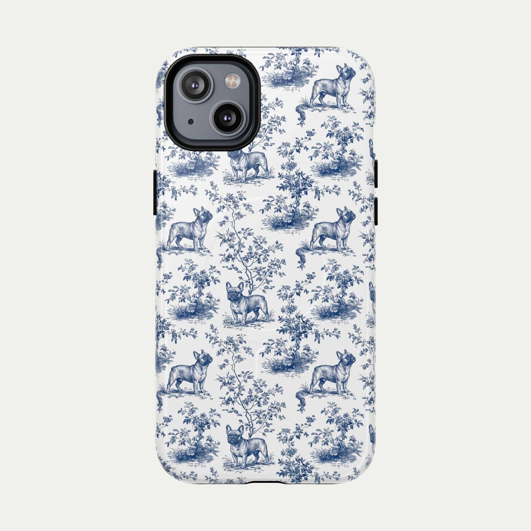 French bulldog Blue Toile Phone case