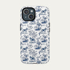 Bloodhound Blue Toile Phone case