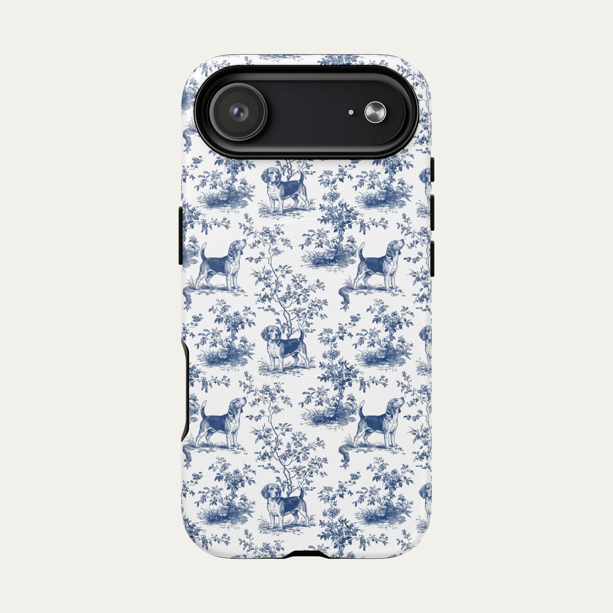 Beagle Blue Toile Phone case