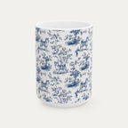 Shiba Inu Blue Toile Mug