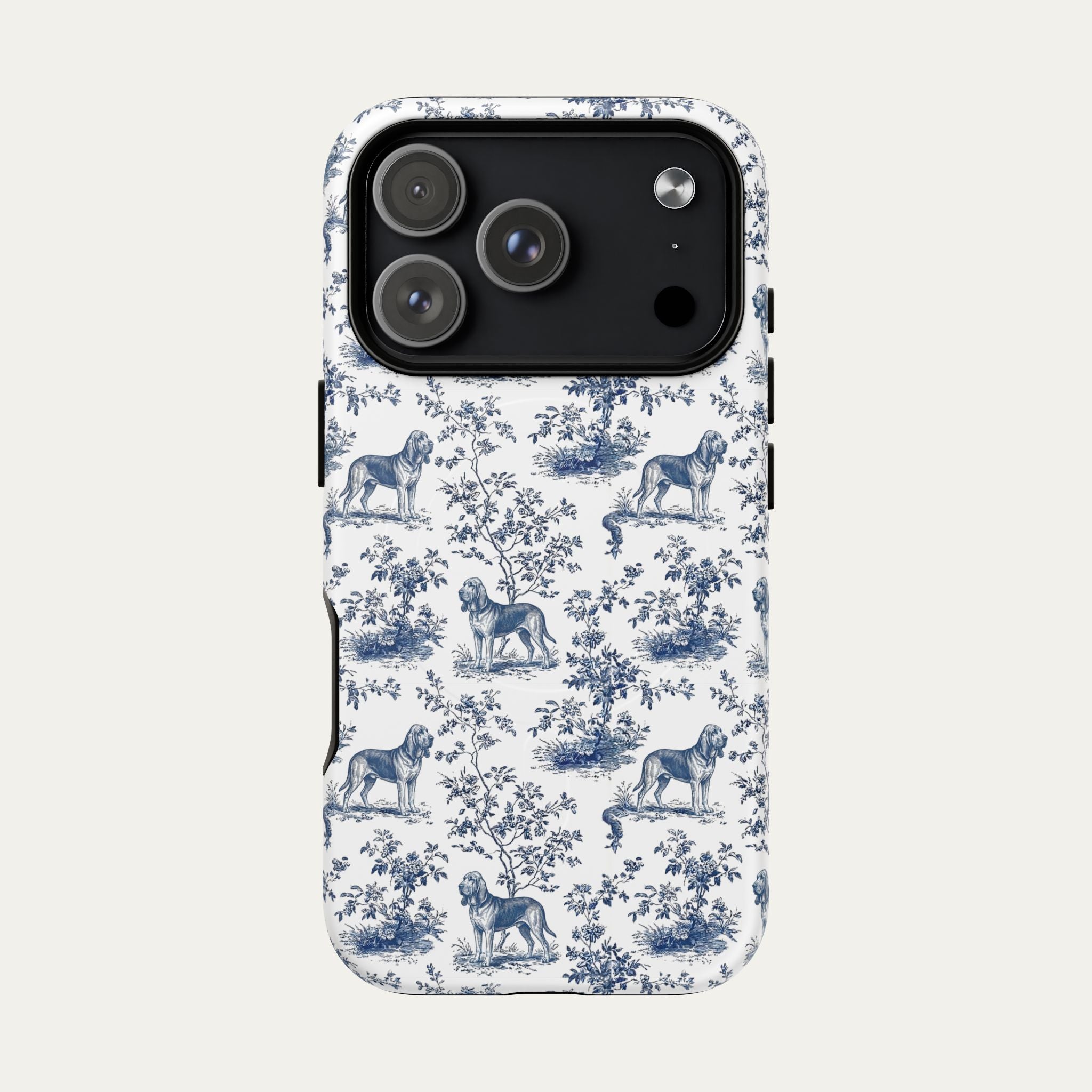 Bloodhound Blue Toile Phone case