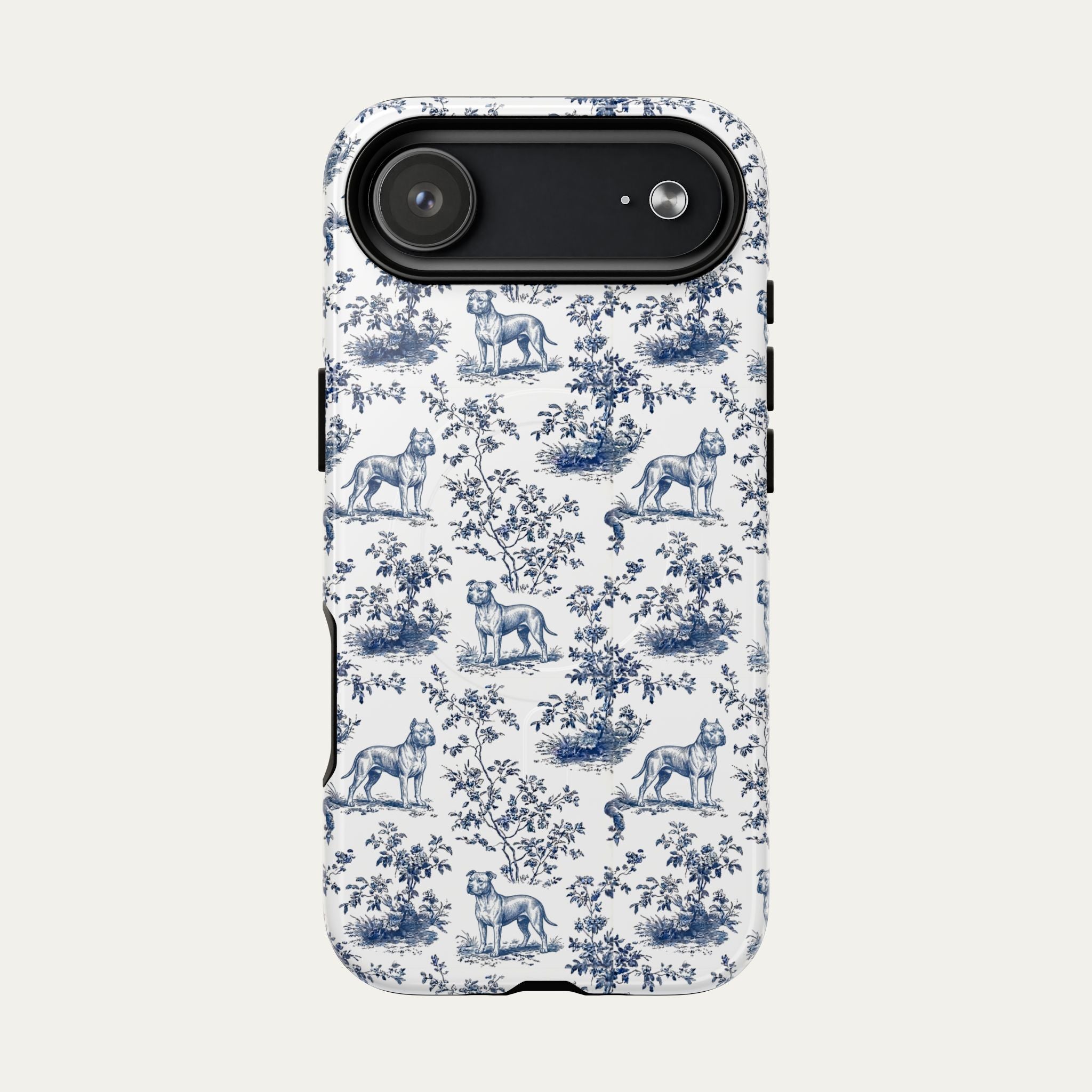 Pitbull Blue Toile Phone case