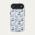 Maltese Blue Toile Phone case