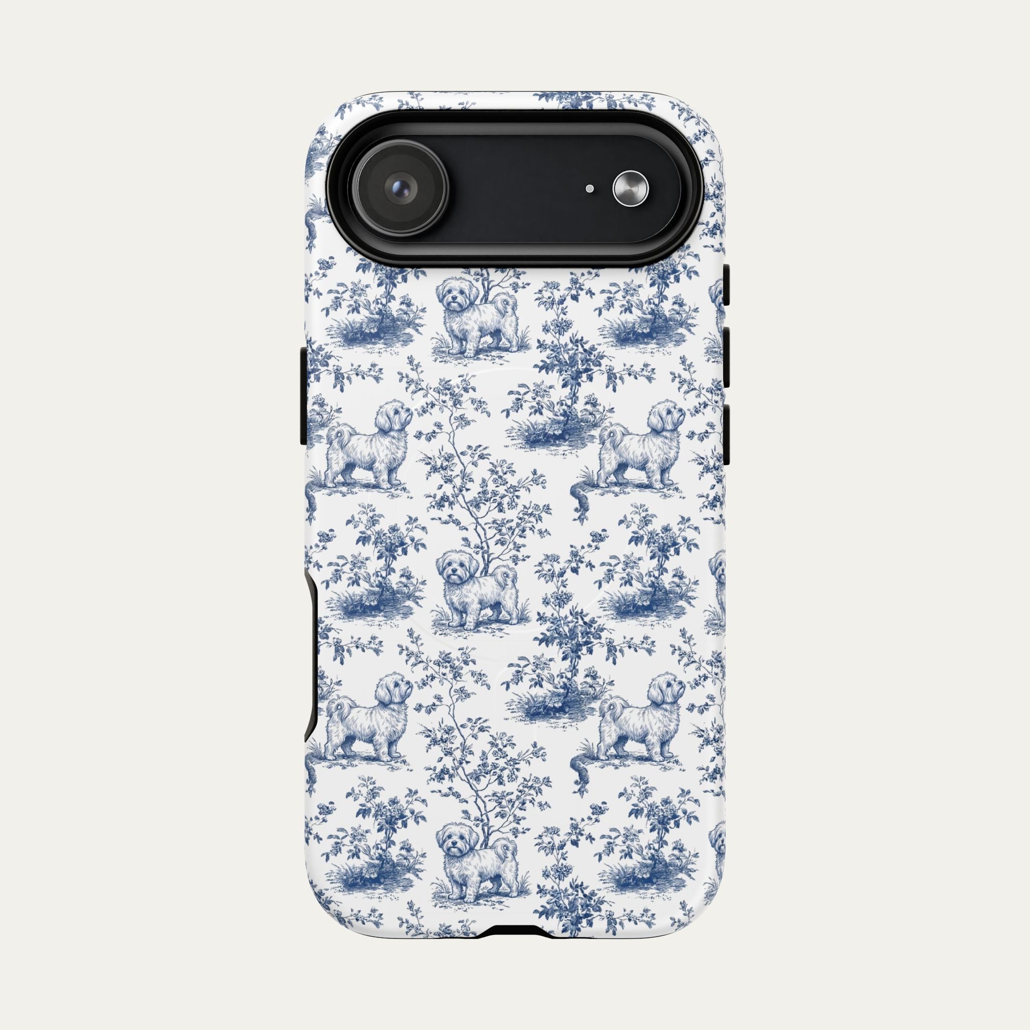 Maltese Blue Toile Phone case