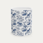 Cavalier Spaniel Blue Toile Mug