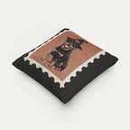 Rottweiler Halloween Woven Pillow