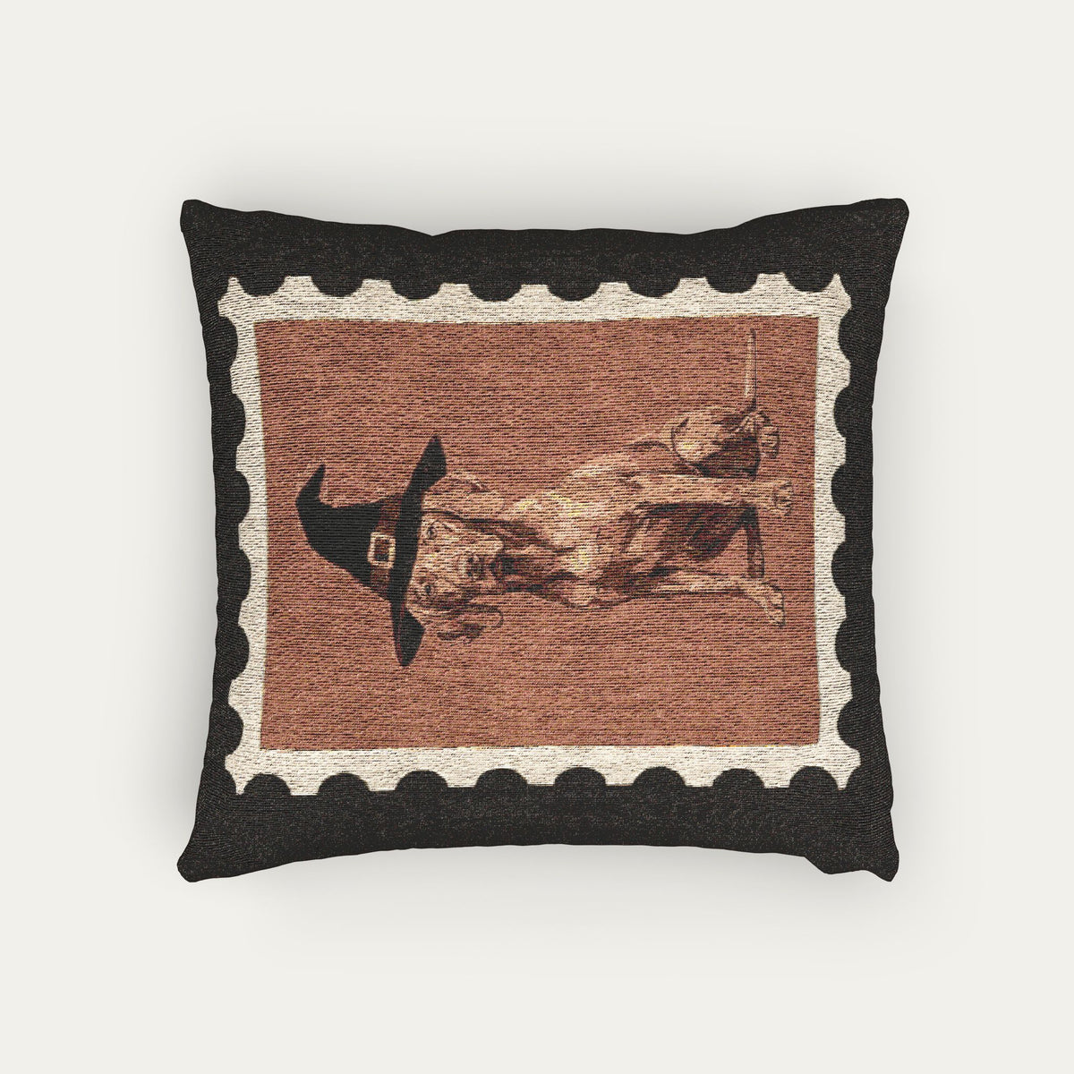 Vizsla Halloween Woven Pillow