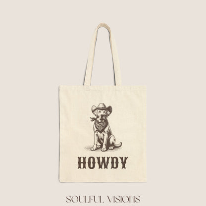 Howdy Labrador Retriever Tote Bag