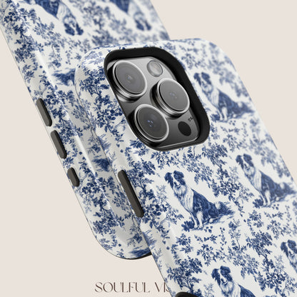 Australian Shepherd Toile De Jouy Magnetic Phone Case