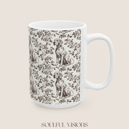 Great Dane Toile De Jouy Mug