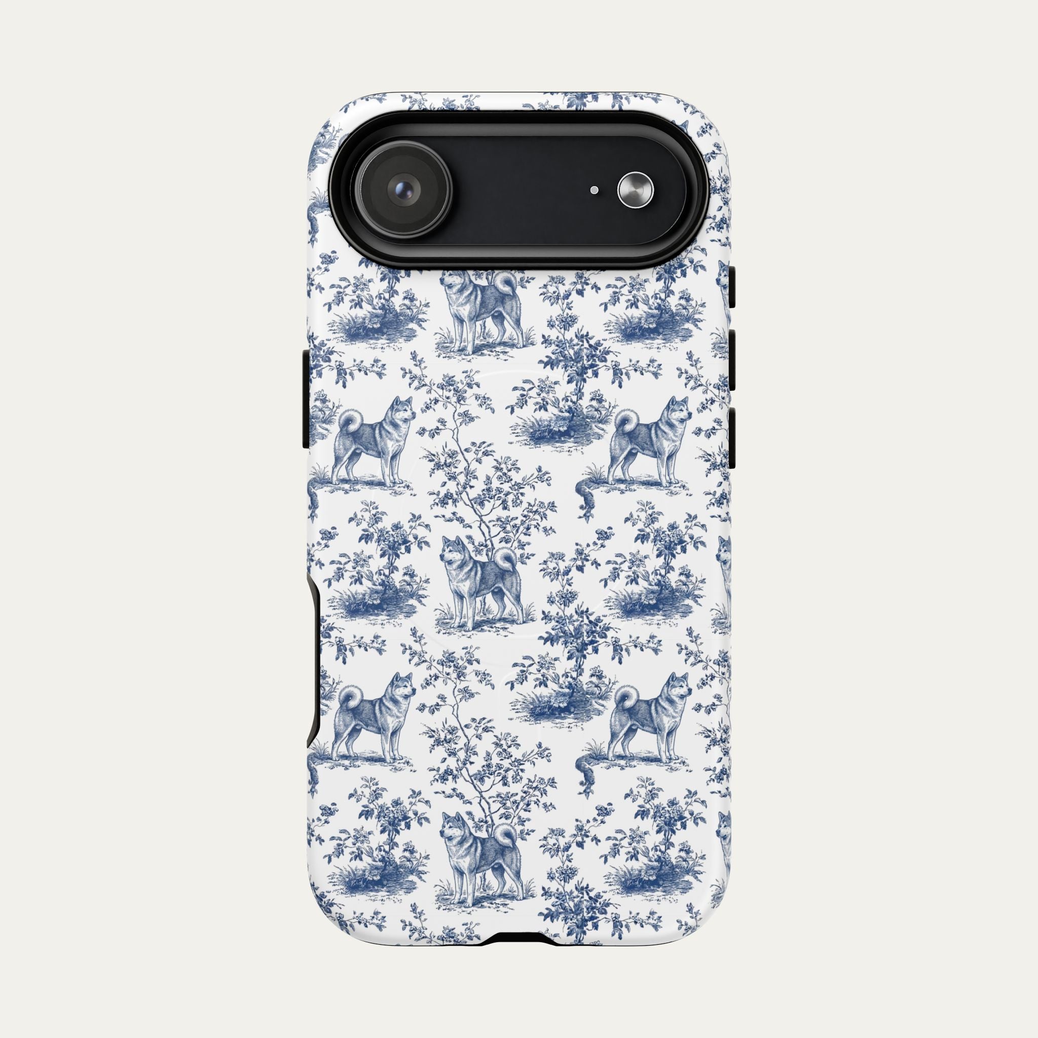Akita Blue Toile Phone case