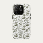 Boxer Sage Green Toile phone Case