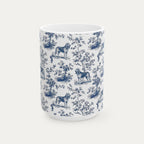 Bloodhound Blue Toile Mug