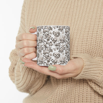 Maltese Toile De Jouy Mug