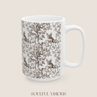 French Bulldog Toile De jouy Mug