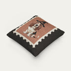 Basset hound Halloween Woven Pillow