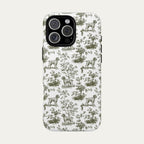 Wirehaired Pointing Griffon Sage Green Toile phone Case
