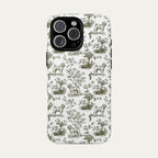 Shar Pei Sage Green Toile phone Case