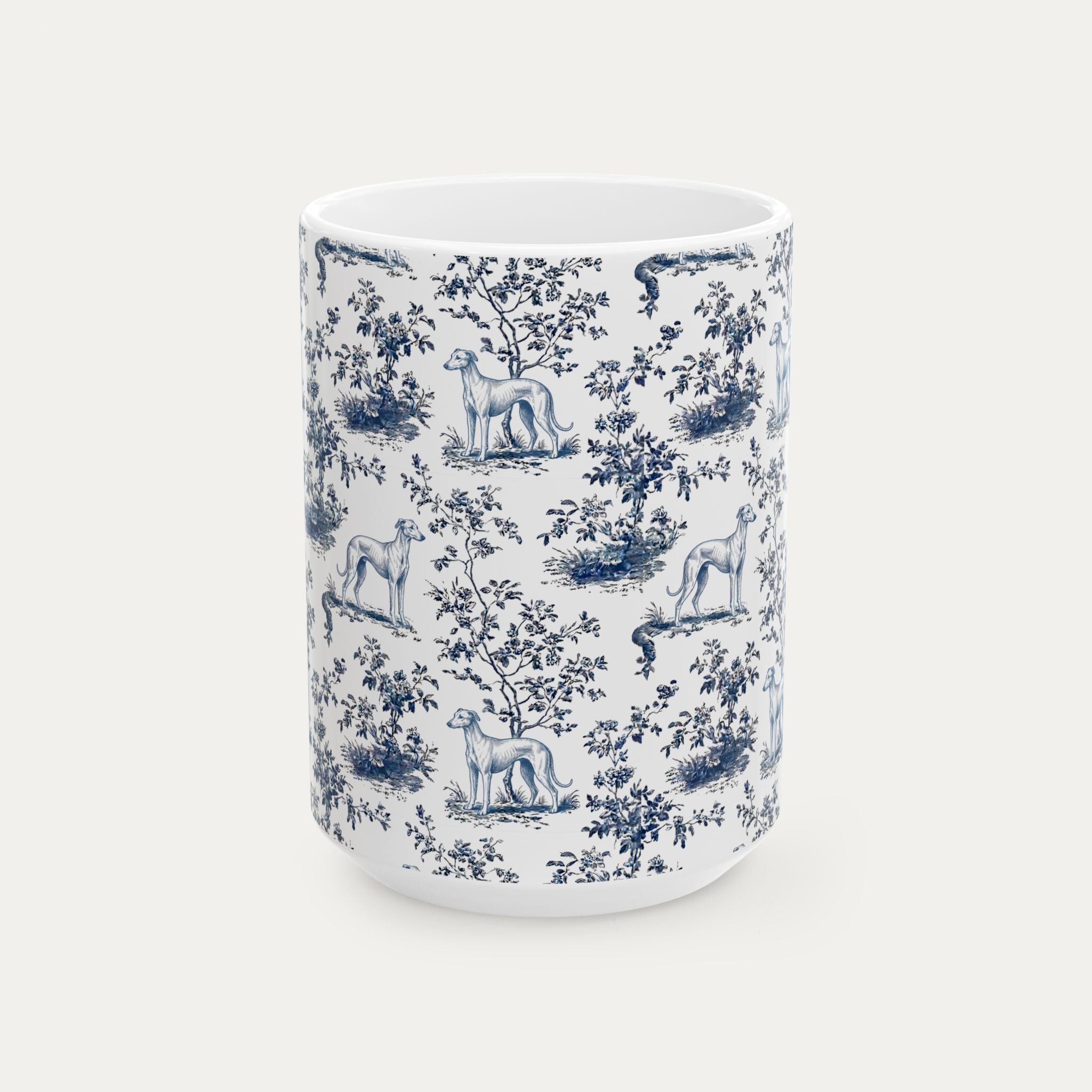 Sloughi Blue Toile Mug
