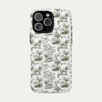 Doberman Sage Green Toile phone Case