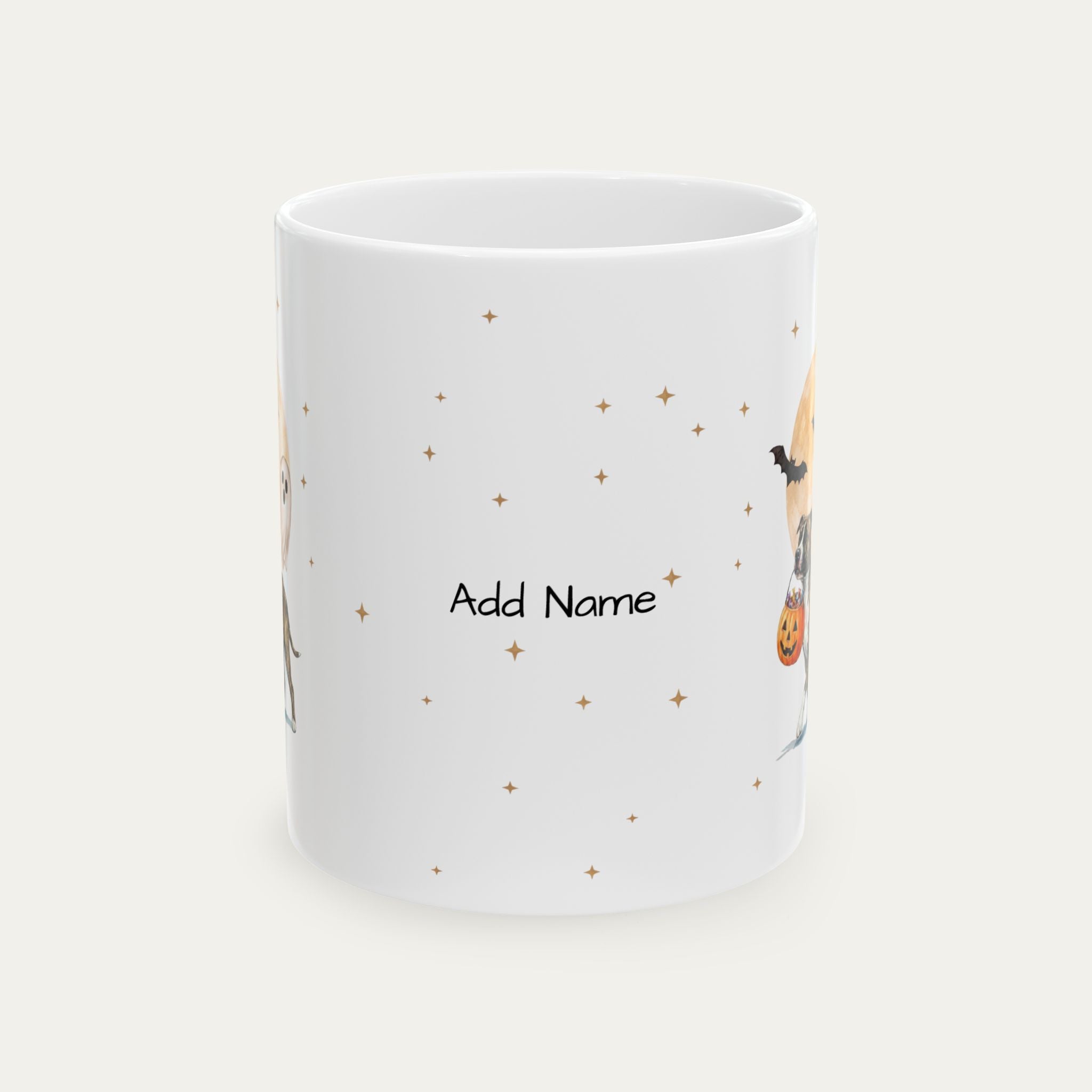 Custom Pitbull brindle Halloween mug