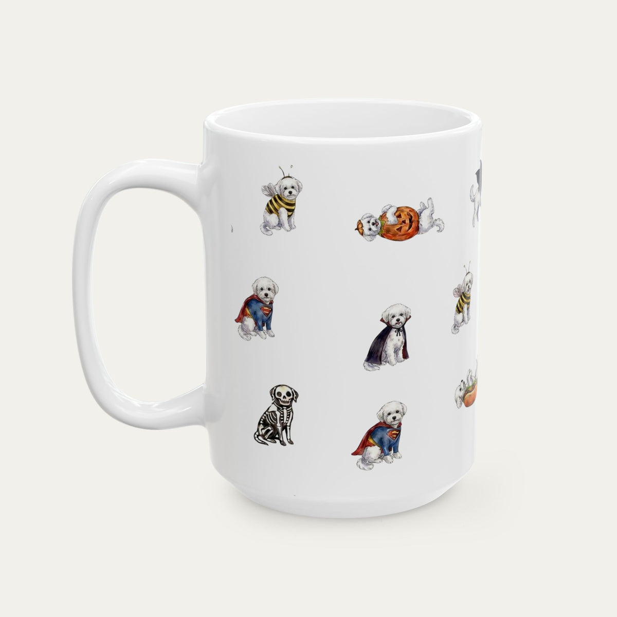 Bichon Frise Halloween mug