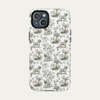 French bulldog Sage Green Toile phone Case