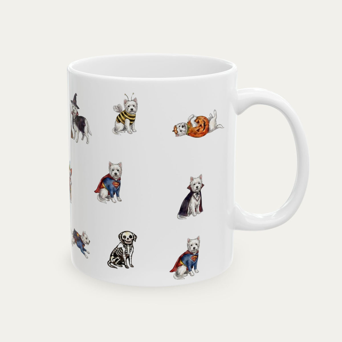 West highland terrier Halloween mug