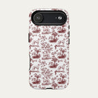 Sloughi Burgundy Toile phone Case