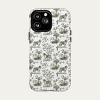 Saint Bernard Sage Green Toile phone Case