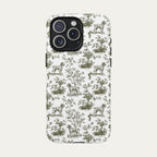 Wirehaired Pointing Griffon Sage Green Toile phone Case