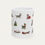 Alaskan Malamute Christmas Mug