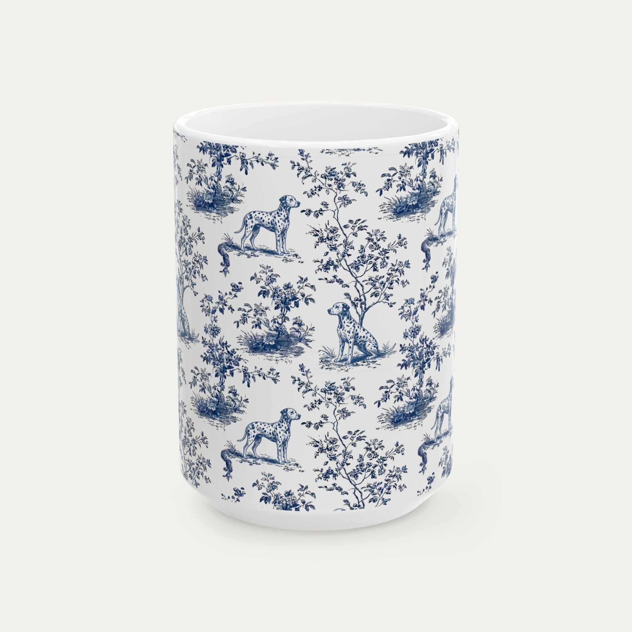Dalmatian Blue Toile Mug