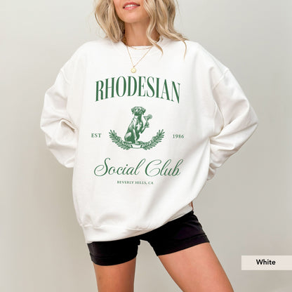 Rhodesian Ridgeback Social Club Sweatshirt