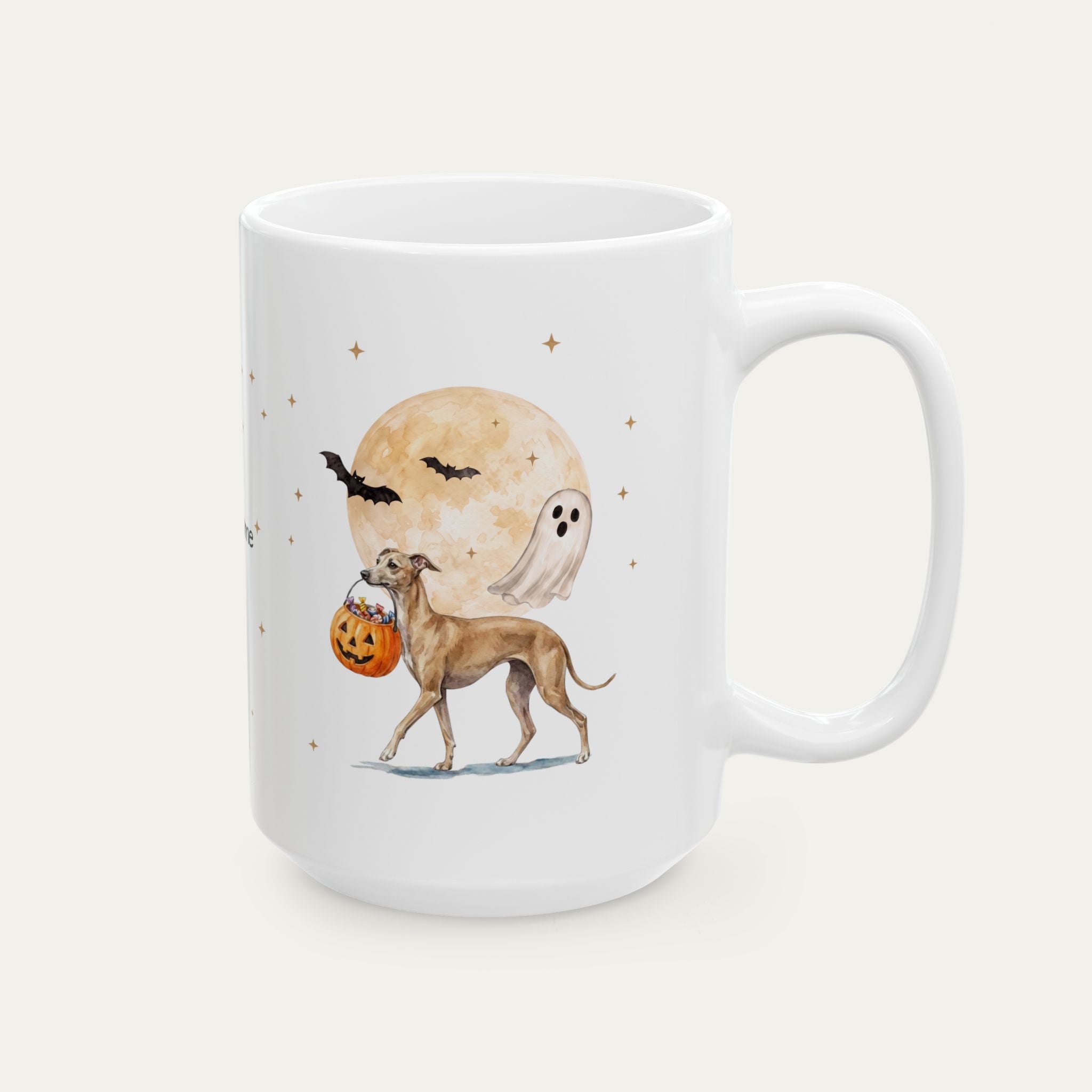 Custom Greyhound Halloween mug