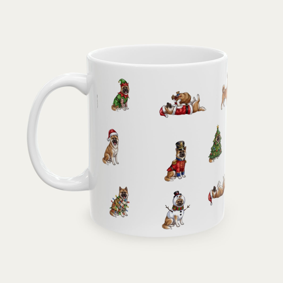 Akita Christmas Mug